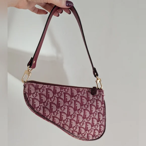 Dior trotter saddle bag - Merlot color - Picture 4 of 16